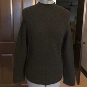 Black wool blend sweater